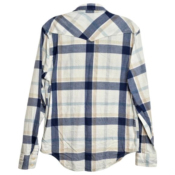 Lucky Brand Western Sportswear Long Sleeve Pocketed Button Up Shirt Small - Picture 2 of 6
